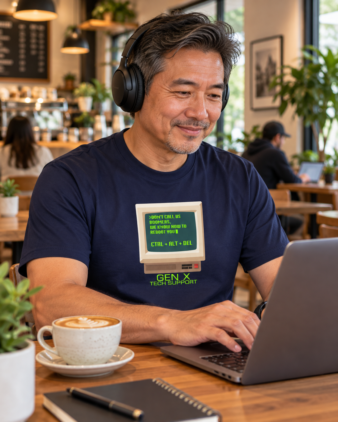 Gen X Tech Support Unisex Crew Neck Tee — Don’t Call Us Boomers, We Know How to Reboot You