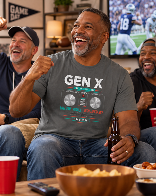 Gen X: Low Maintenance, High Tolerance Unisex Crew Neck Tee