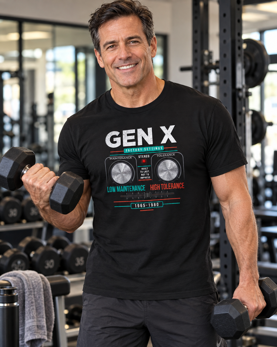 Gen X: Low Maintenance, High Tolerance Unisex Crew Neck Tee