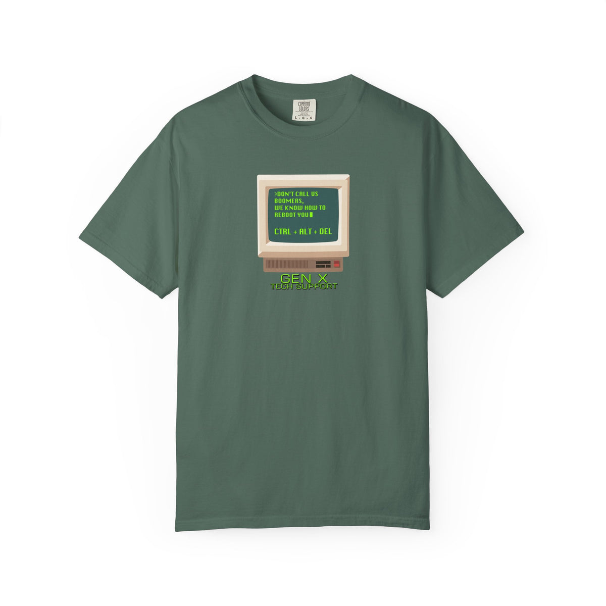 Gen X Tech Support Unisex Crew Neck Tee — Don’t Call Us Boomers, We Know How to Reboot You