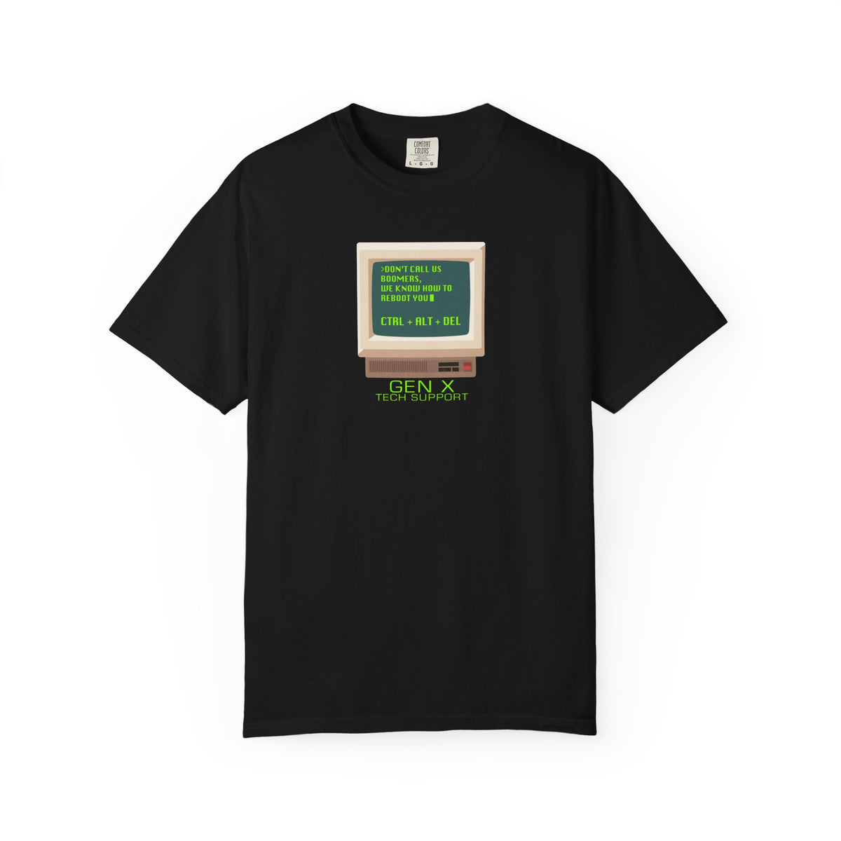 Gen X Tech Support Unisex Crew Neck Tee — Don’t Call Us Boomers, We Know How to Reboot You