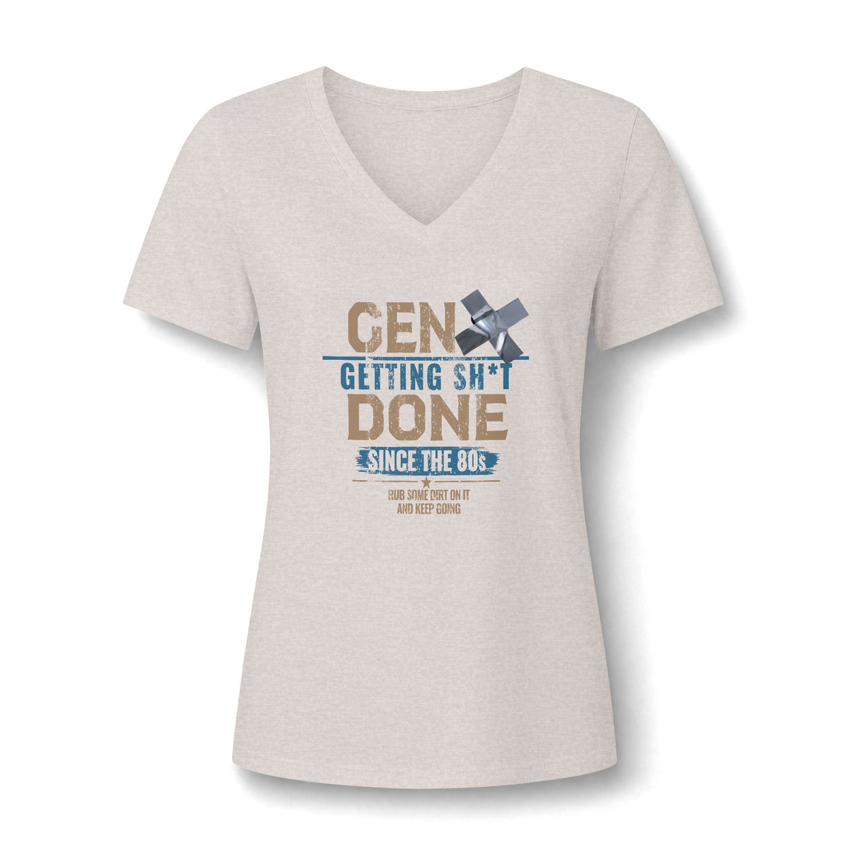 Gen X: Getting Sh*t Done Since the ’80s - Women's V-Neck Tee